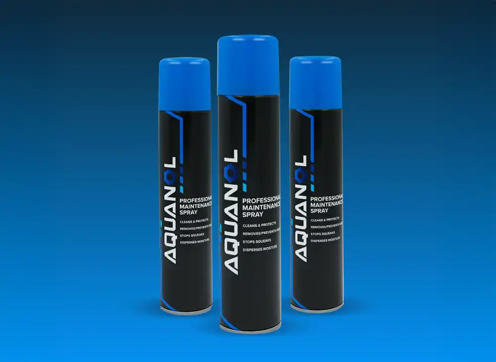 Close up of a Aquanol Professional Maintenance Spray can