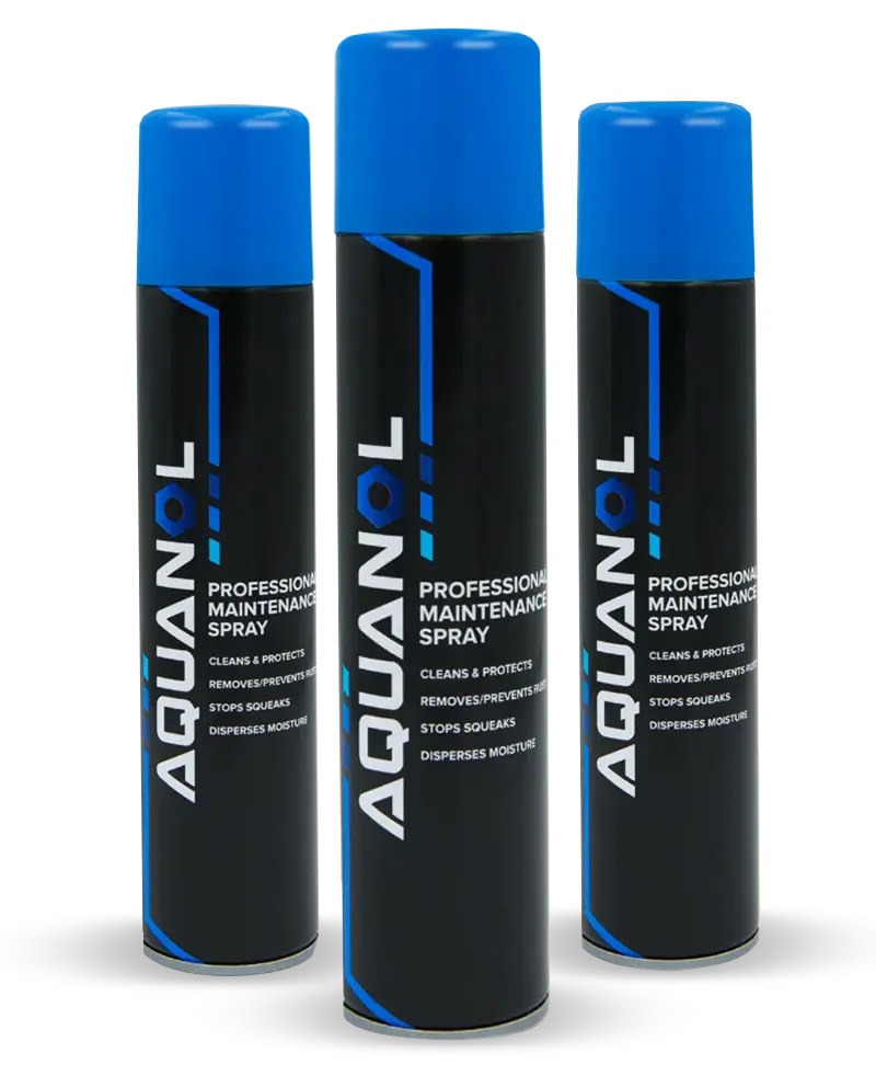 Aquanol Professional Maintenance Spray lubricates, drives out moisture and more.
